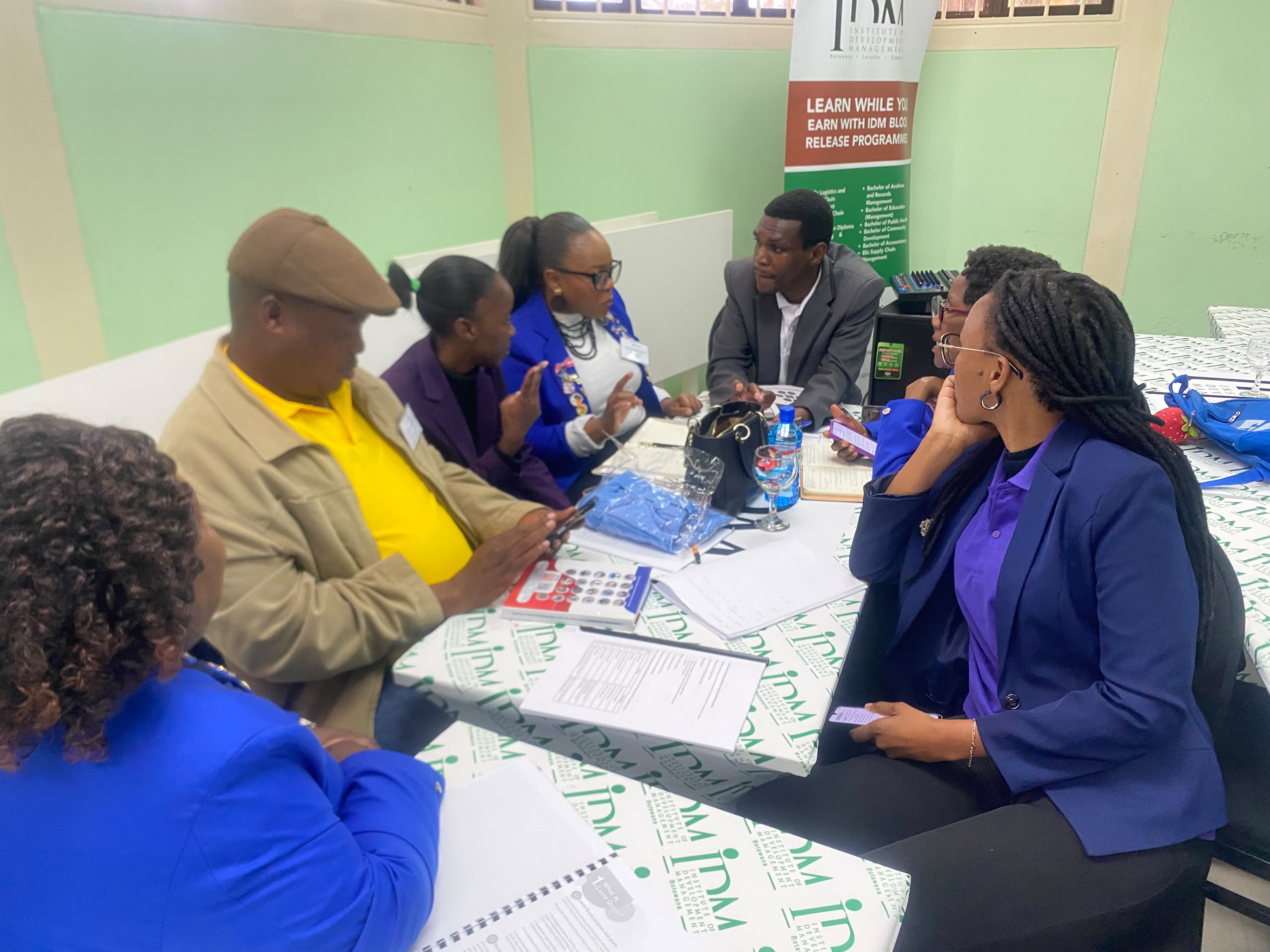 Gaborone Central Lions Club members at an awareness campaign